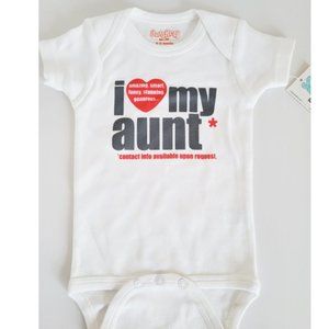 Sara Kety Bodysuit---'I heart MY AUNT'